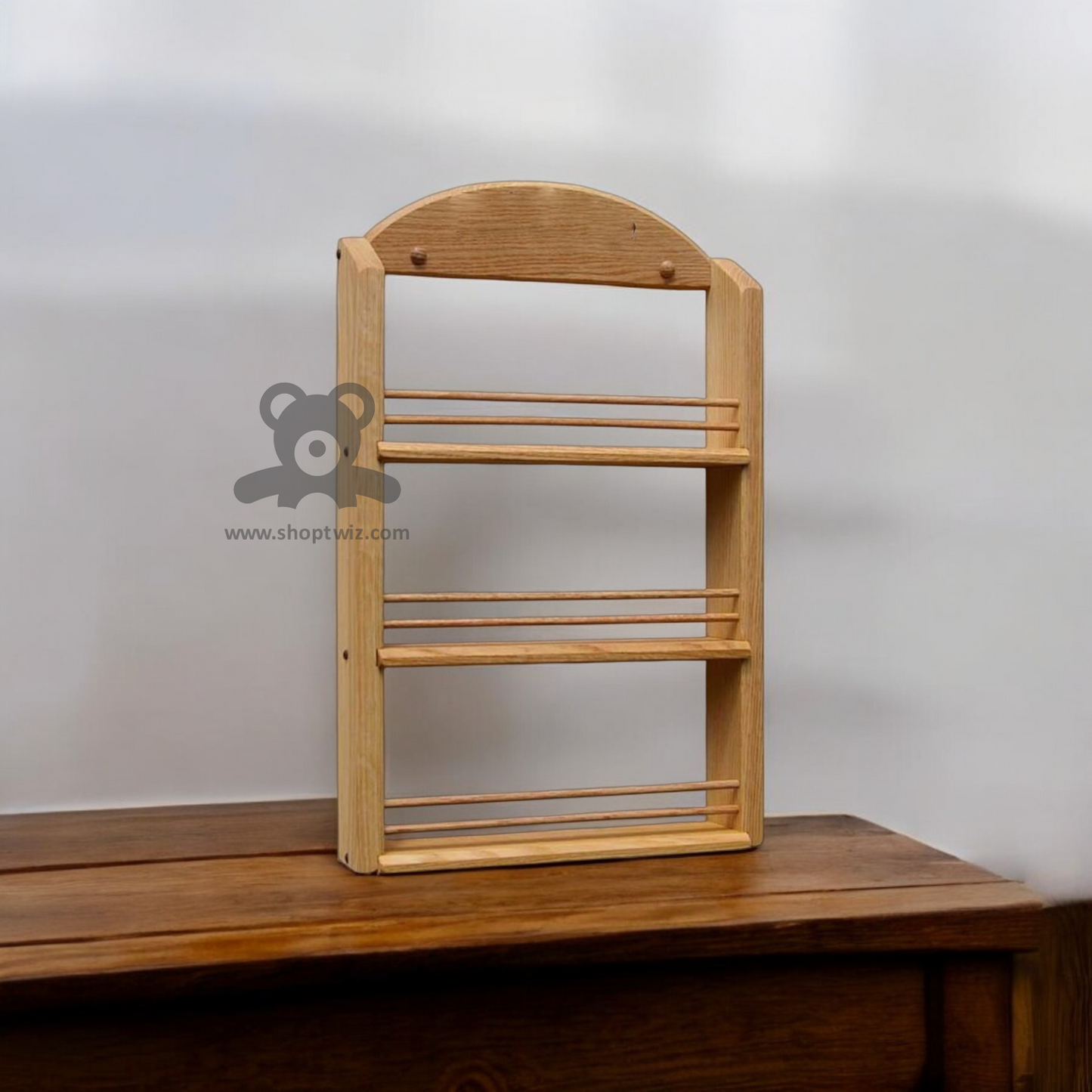 ShopTwiz Wooden 3-Store Box Stand for Kitchen