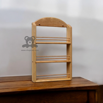 ShopTwiz Wooden 3-Store Box Stand for Kitchen