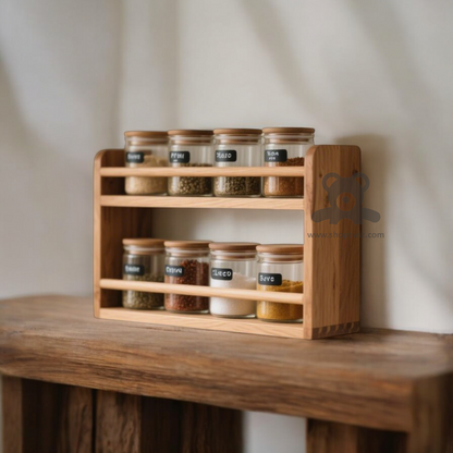 ShopTwiz Wooden Multi-Box Stand for Kitchen