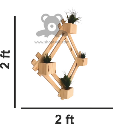 ShopTwiz Wooden Decorative Cube Design Stand