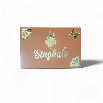 Shinghal's Name Plate For Home / Office Door - Wooden Base with Acrylic Design