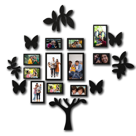 ShopTwiz Family Tree Collage Photo Frame with 11 photos ( Customizable )