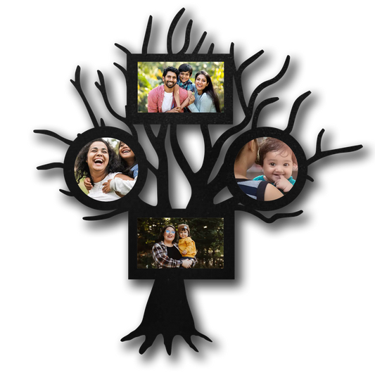 ShopTwiz Lovely Tree Collage Photo Frame with 4 photos ( Customizable )