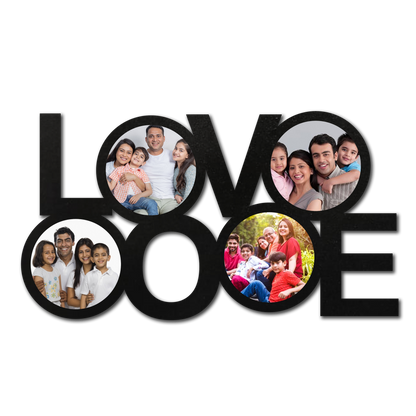 ShopTwiz Love You Dear Collage Photo Frame with 4 photos ( Customizable )