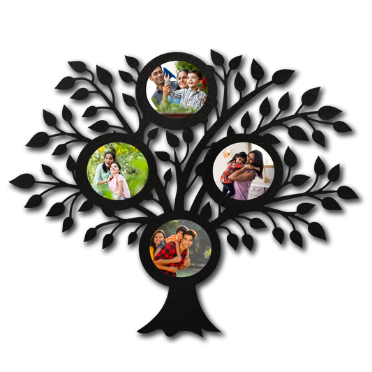 ShopTwiz Lovely Tree Collage Photo Frame with 4 photos ( Customizable )