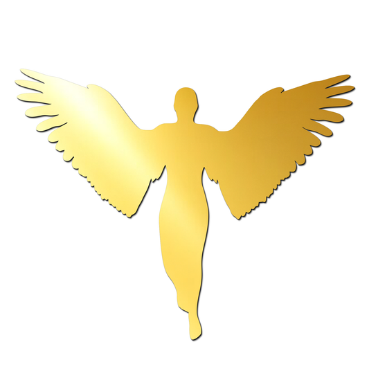 Angel Golden Acrylic Cutout for Resin Art / Art and Craft