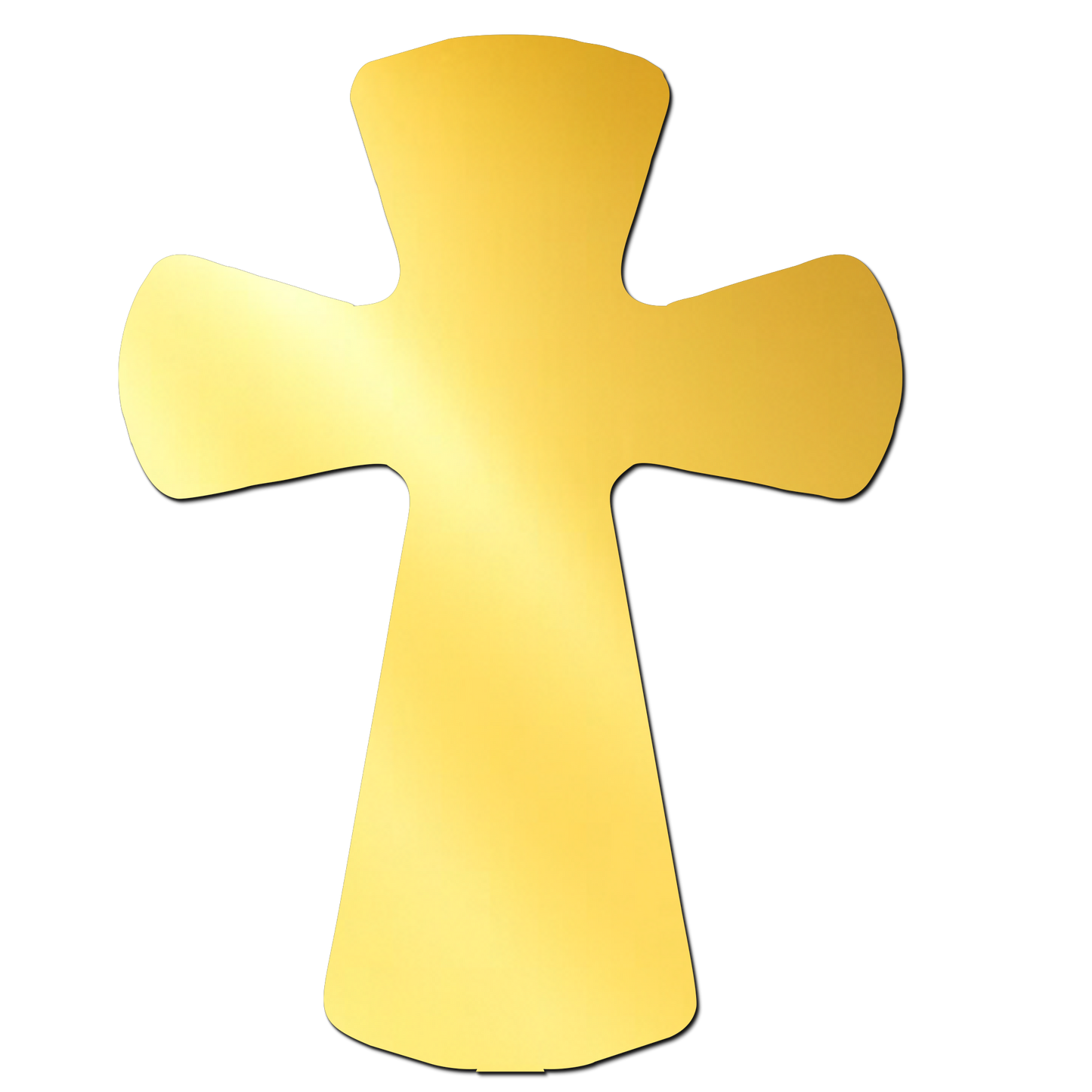 Christian Cross Golden Acrylic Cutout for Resin Art / Art and Craft