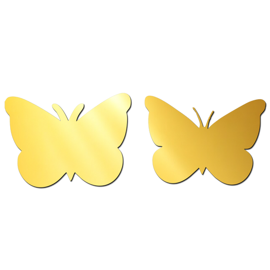 Butterfly  Golden Acrylic Cutout for Resin Art / Art and Craft