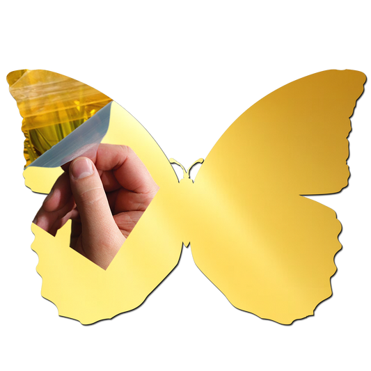 Butterfly 2 Golden Acrylic Cutout for Resin Art / Art and Craft