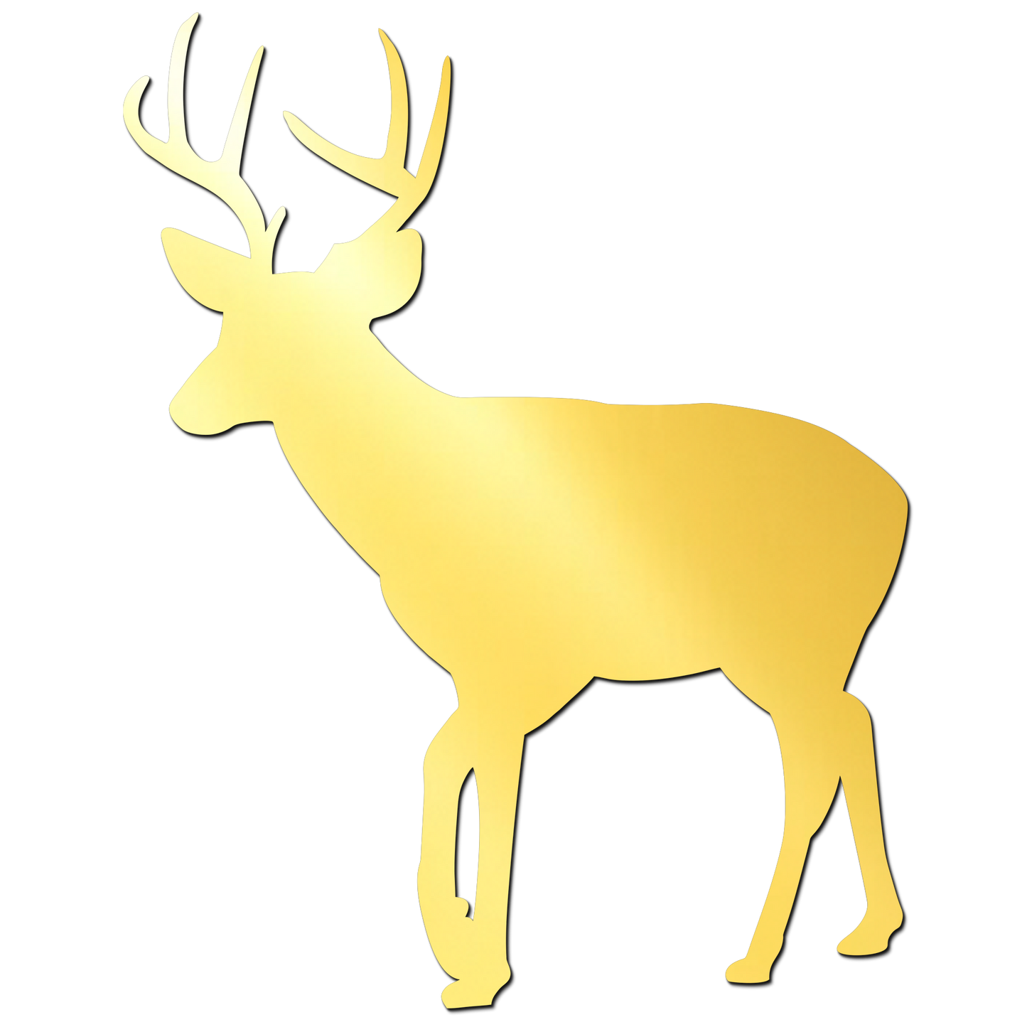 Deer Golden Acrylic Cutout for Resin Art / Art and Craft