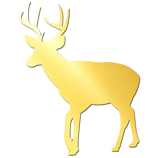 Deer Golden Acrylic Cutout for Resin Art / Art and Craft