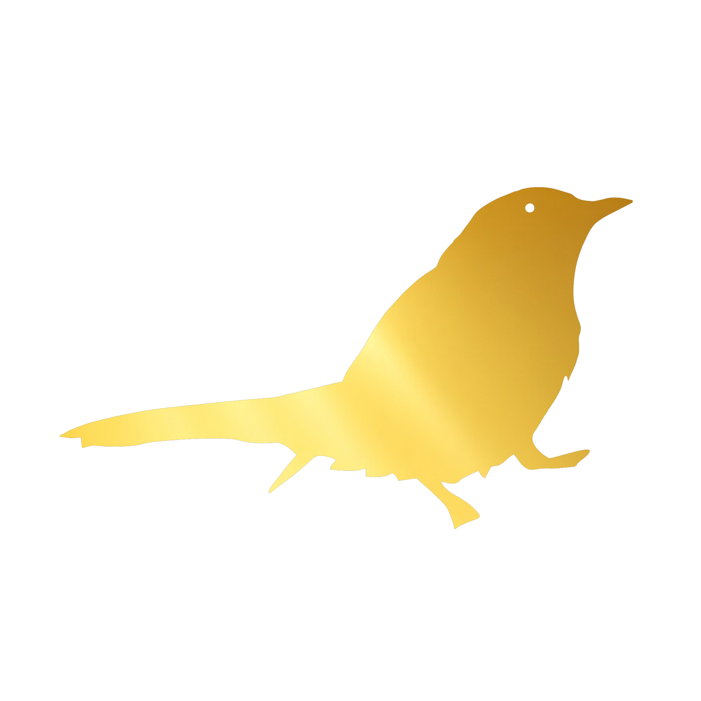 Bird 2 Golden Acrylic Cutout for Resin Art / Art and Craft