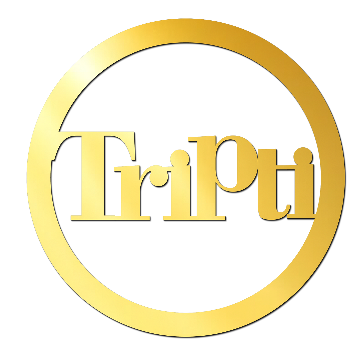 Tripti Name  Golden Acrylic Cutout for Resin Art / Art and Craft