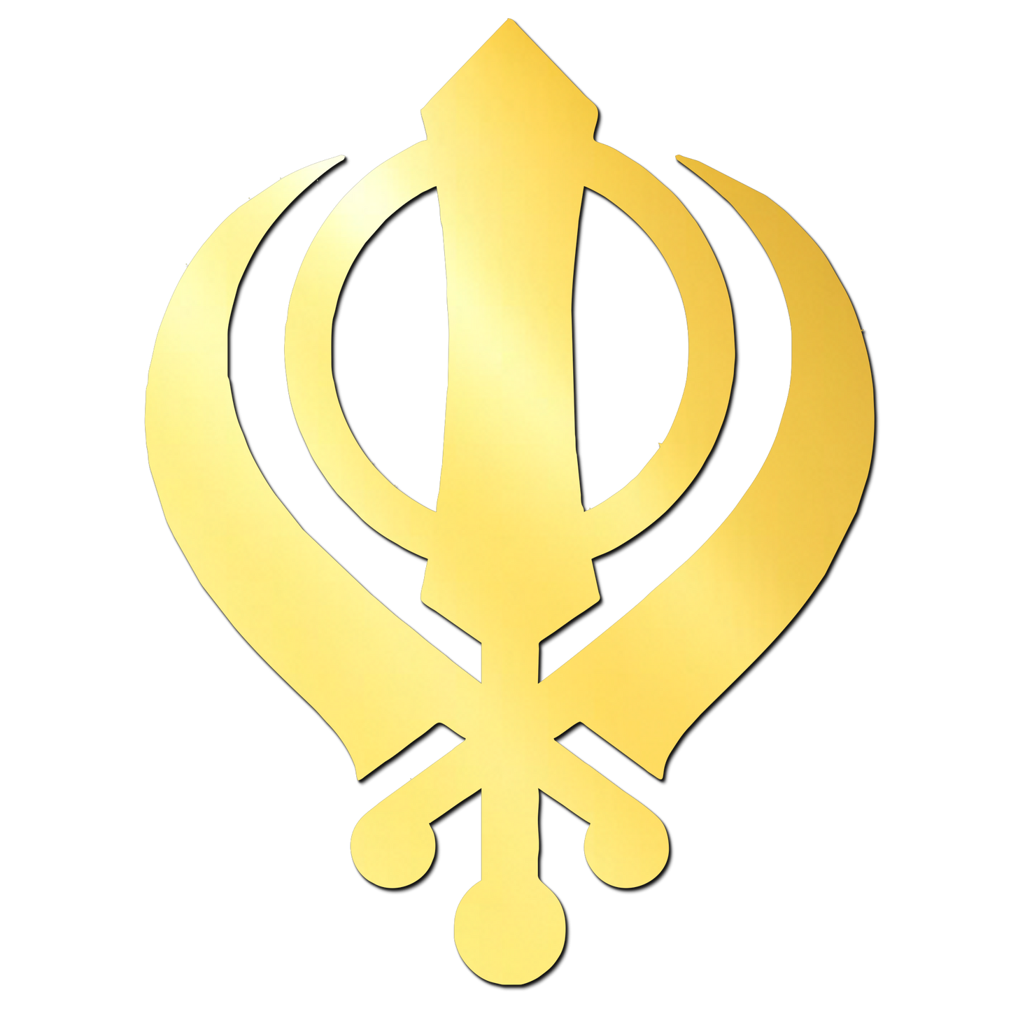 Khanda Golden Acrylic Cutout for Resin Art / Art and Craft