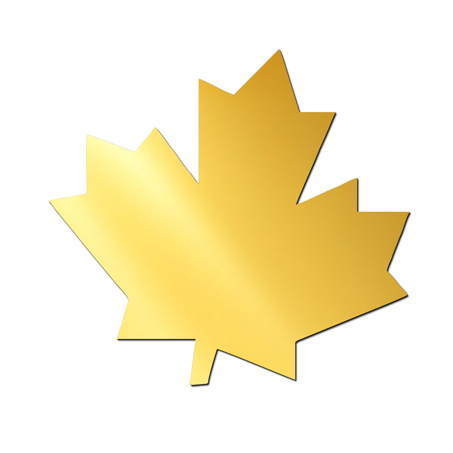 Leaf 3 Golden Acrylic Cutout Design for Resin Art / Art and Craft