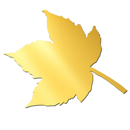 The Leaf Golden Acrylic Cutout Design for Resin Art / Art and Craft