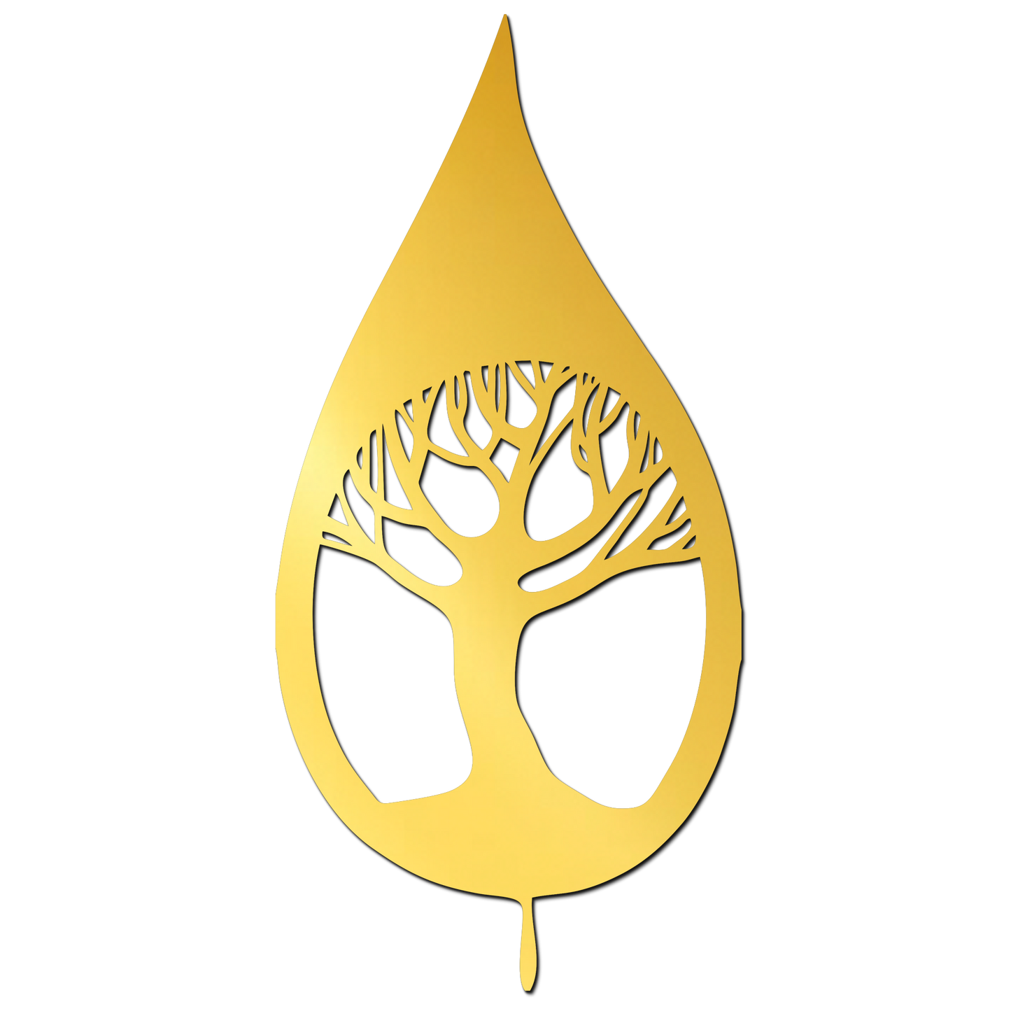 Tree Design Golden Acrylic Cutout Design for Resin Art / Art and Craft