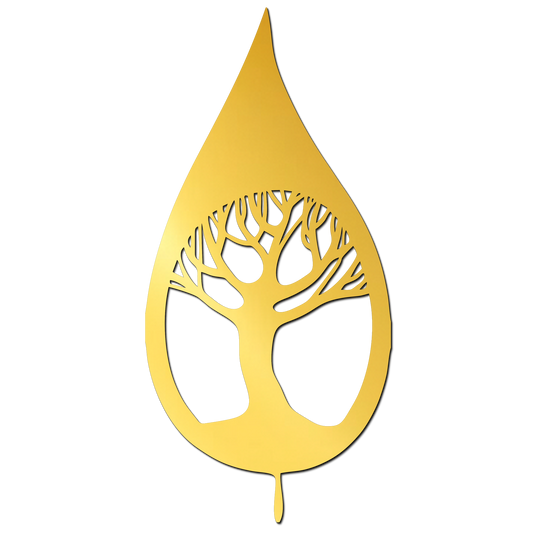 Tree Design Golden Acrylic Cutout Design for Resin Art / Art and Craft