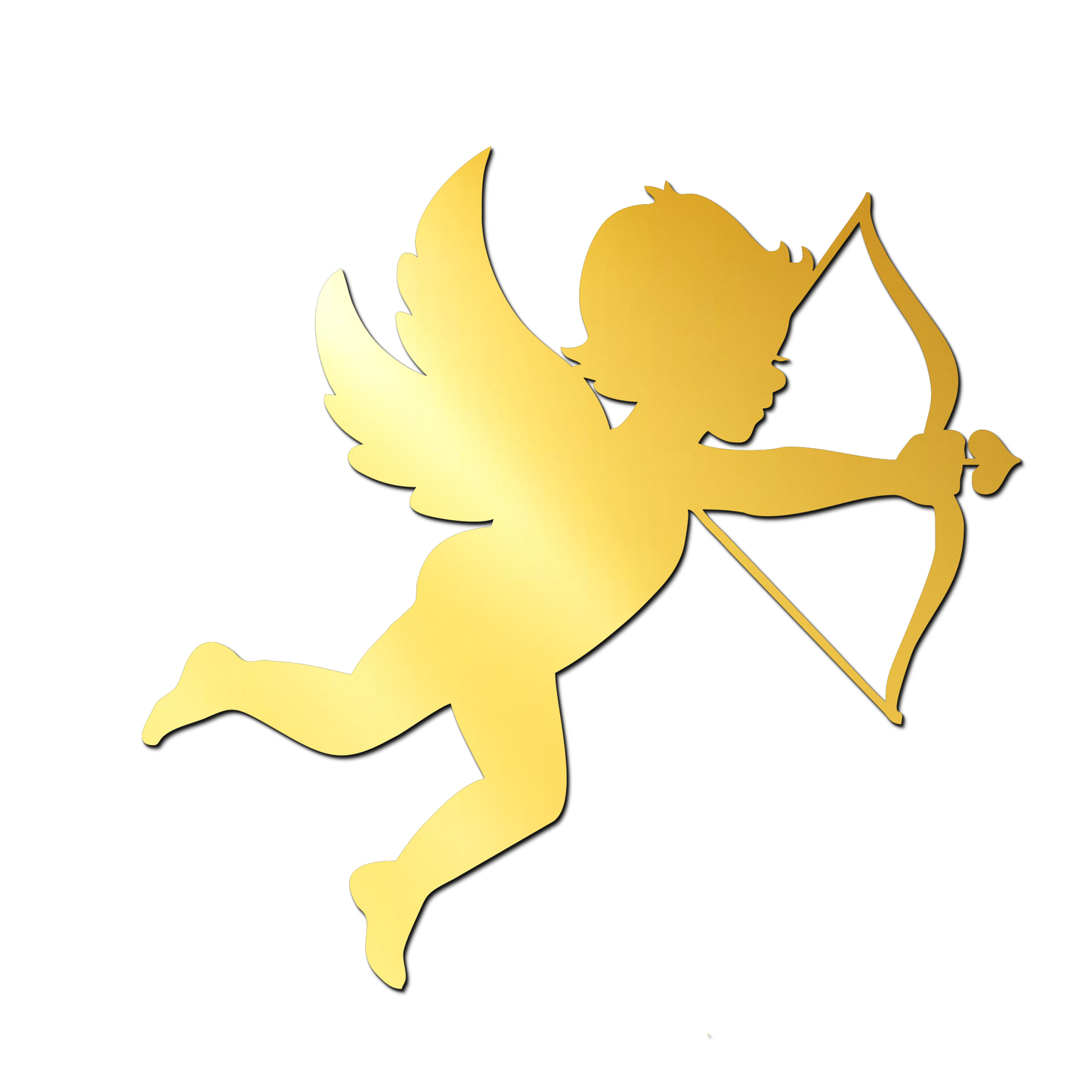 Cupid with bow Golden Acrylic Cutout for Resin Art / Art and Craft