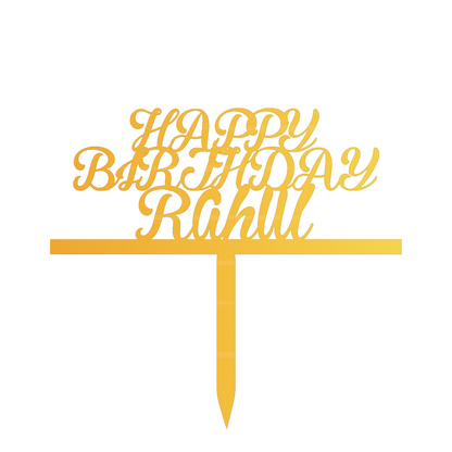 Happy Birthday Rahul Cake Topper