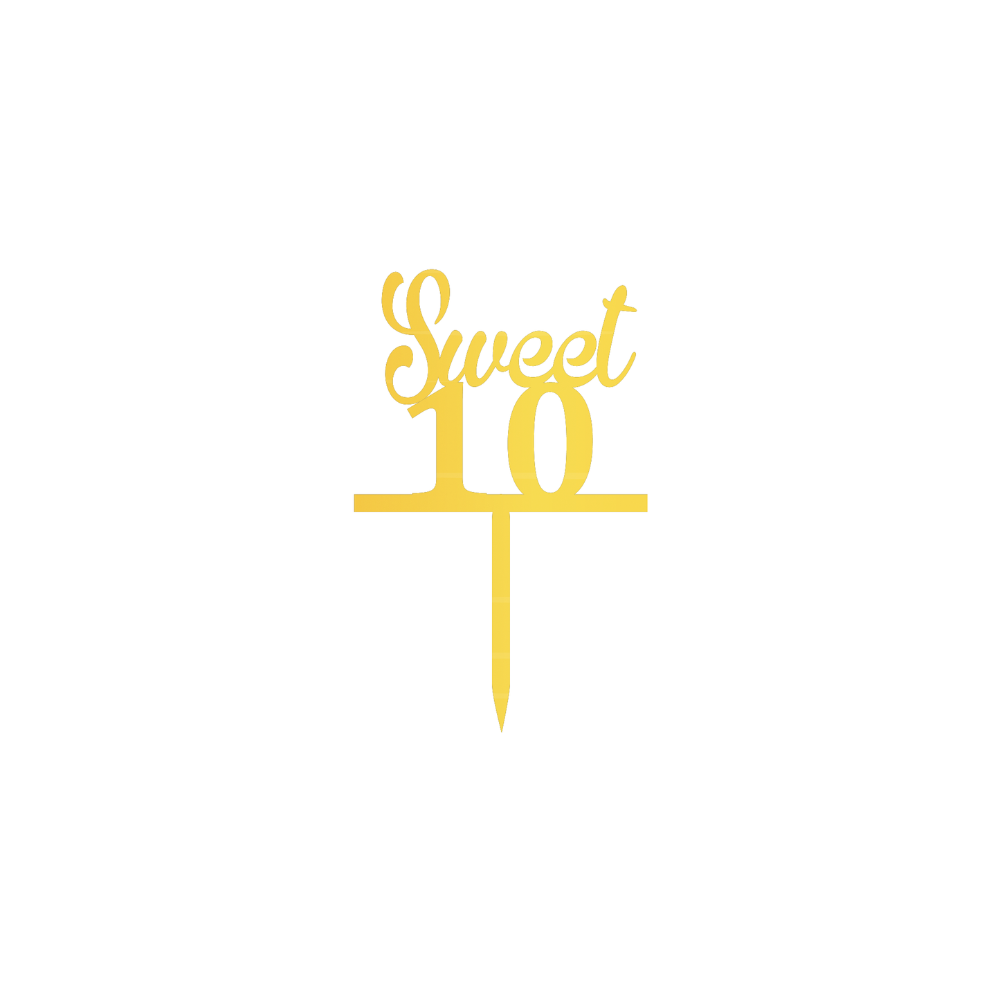 Sweet 10 Cake Topper