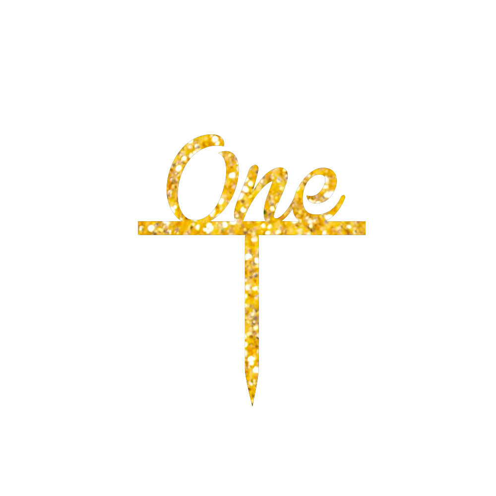 One Cake Topper
