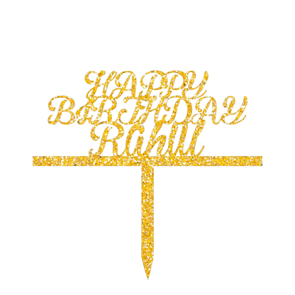 Happy Birthday Rahul Cake Topper