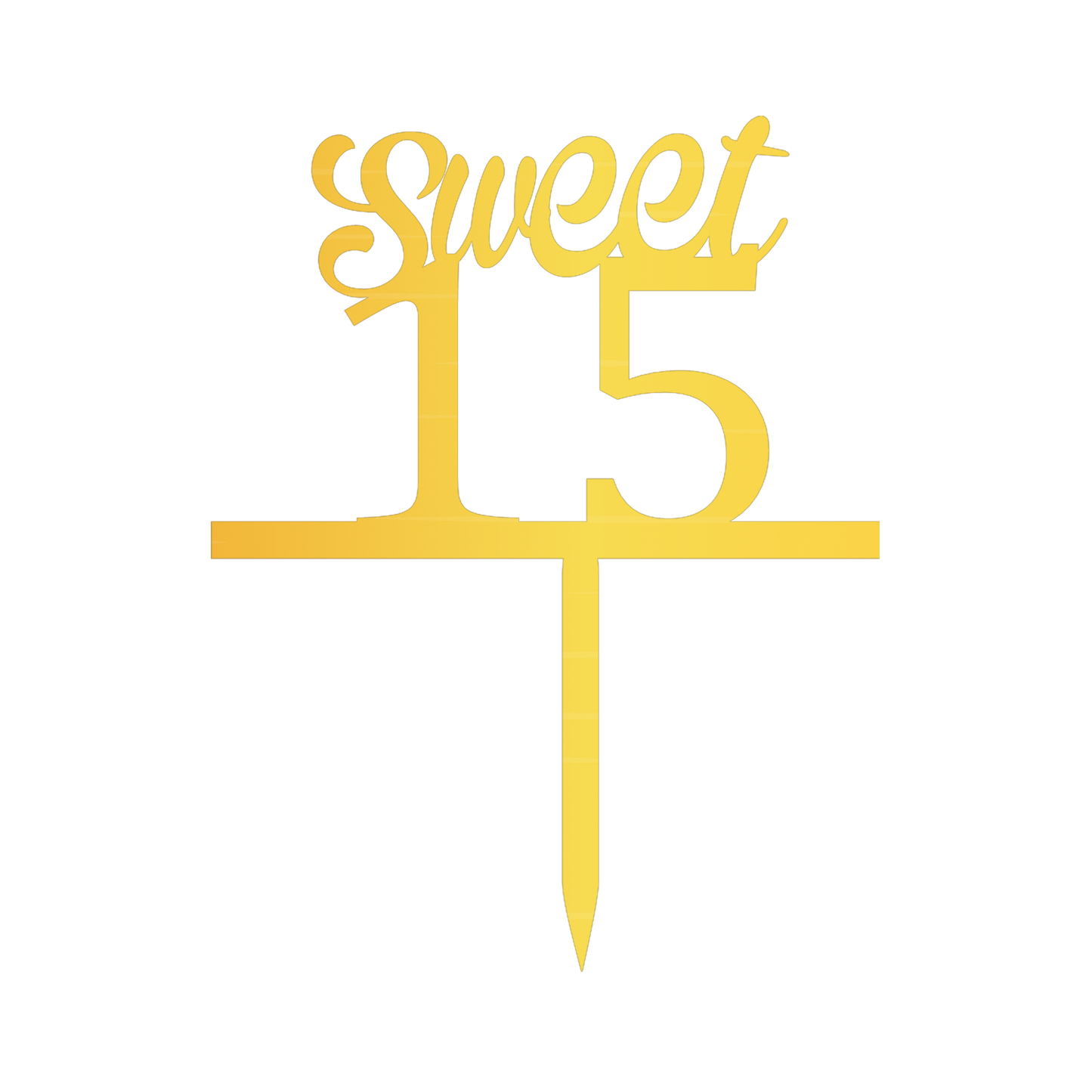 Sweet 15 Cake Topper