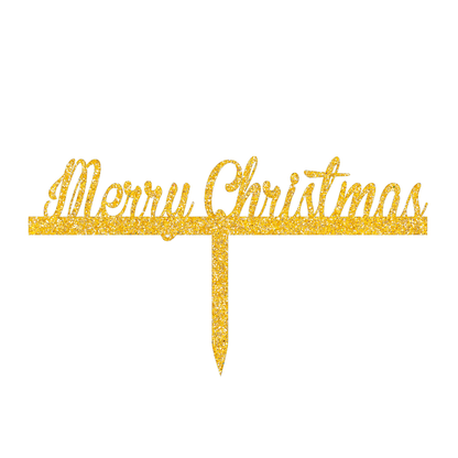 Marry Christmas cake topper