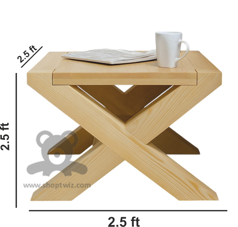 ShopTwiz Wooden Study and Dining Stand
