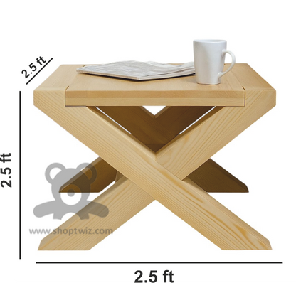 ShopTwiz Wooden Study and Dining Stand