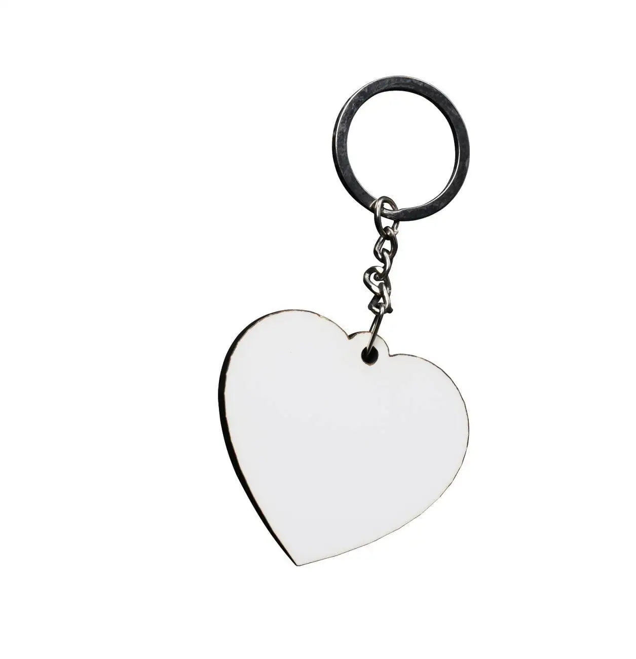 Blank Heart Keyring for Sublimation Printing