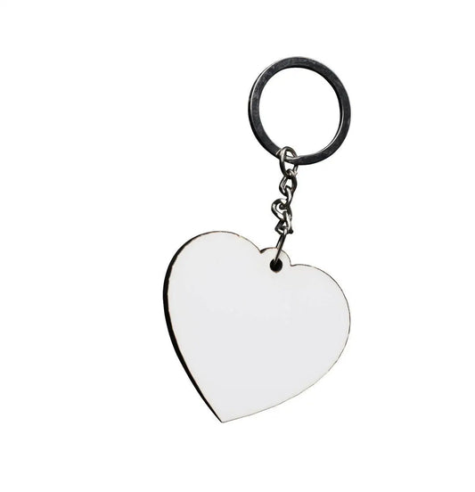 Blank Heart Keyring for Sublimation Printing