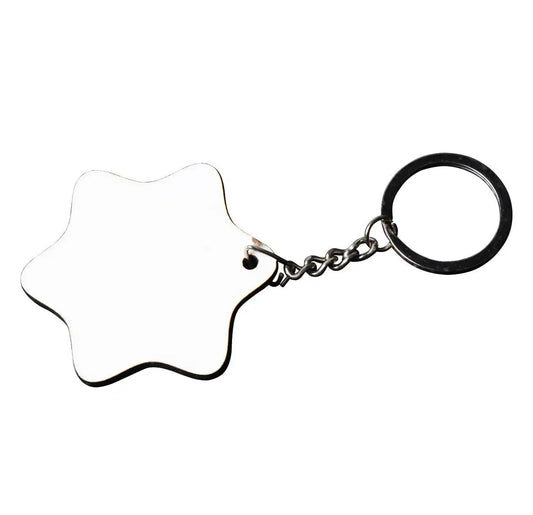 Blank Star Keyring for Sublimation Printing