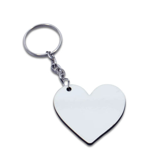 Blank Classic Heart Keyring for Sublimation Printing