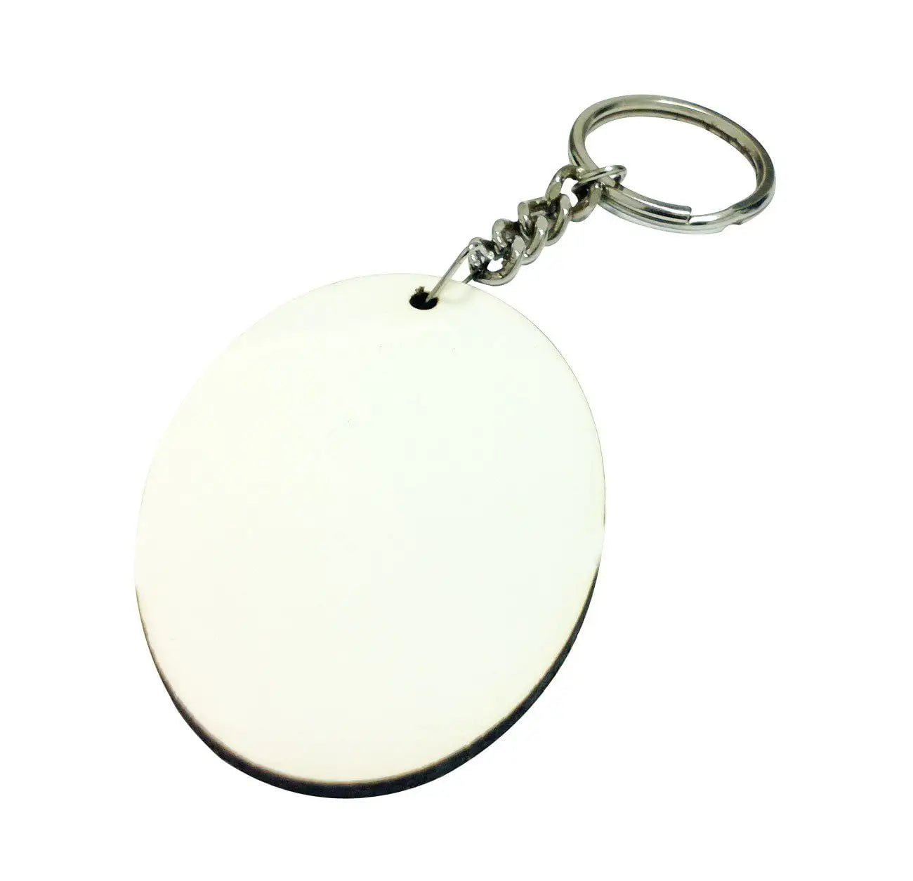 Blank Oval Keyring for Sublimation Printing