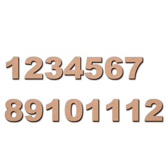 MDF Numbers for clock