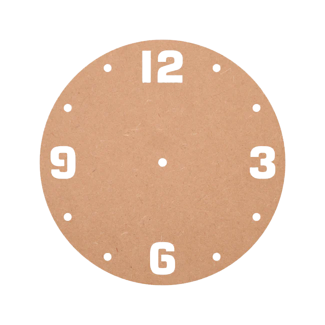 MDF Designer Cut Clock Base