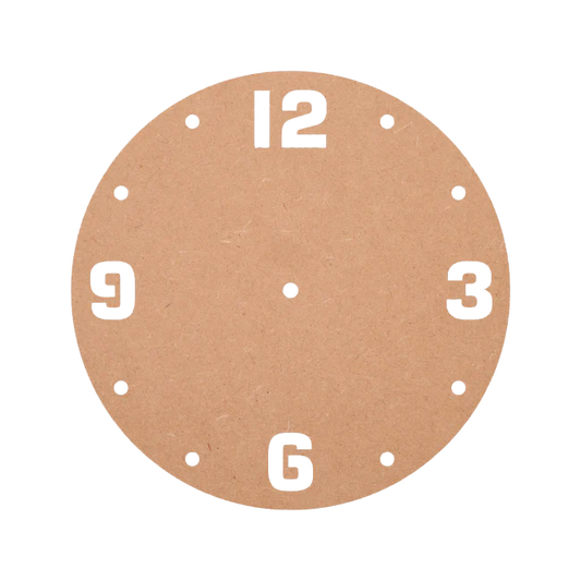 MDF Designer Cut Clock Base