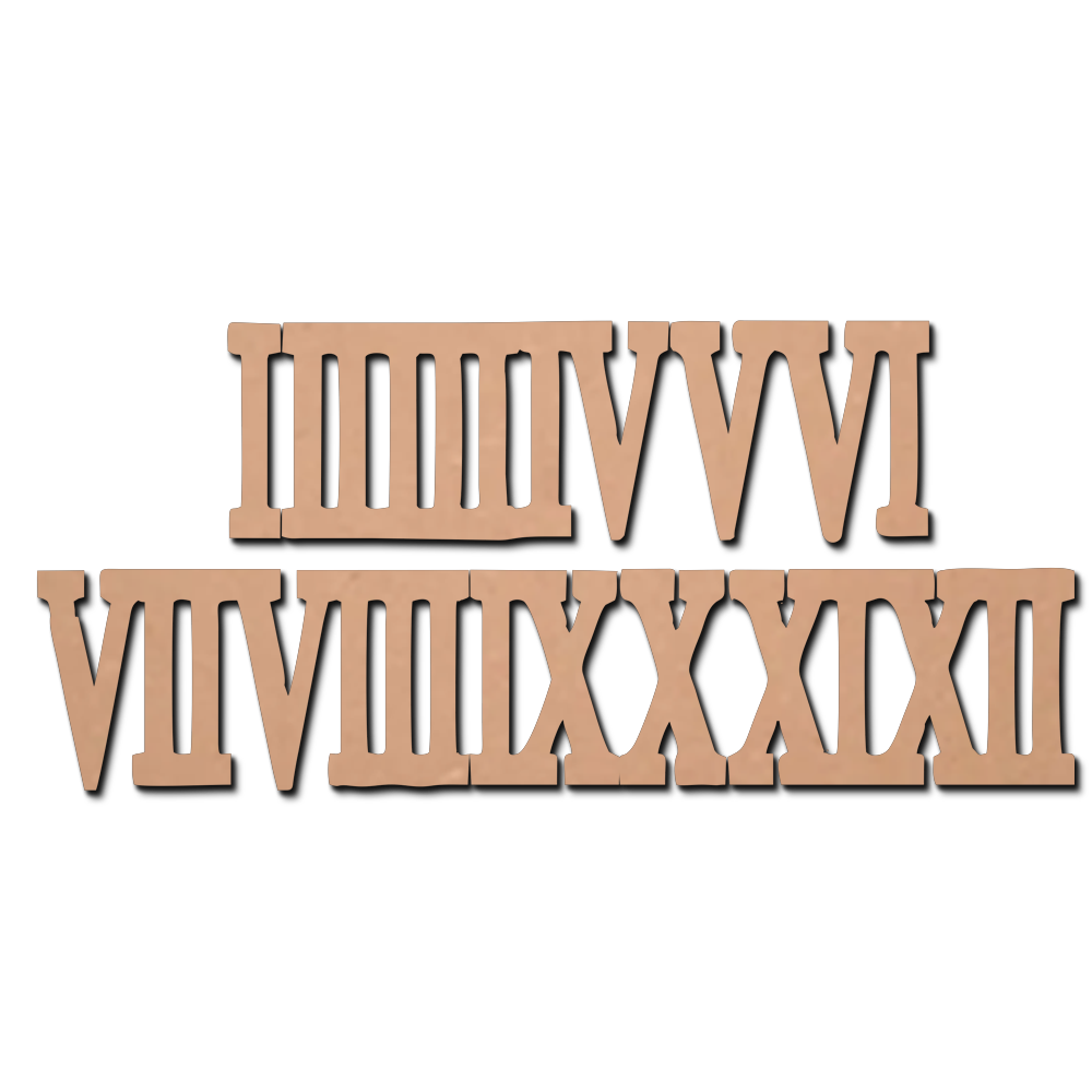 MDF Roman Number for clock – ShopTwiz