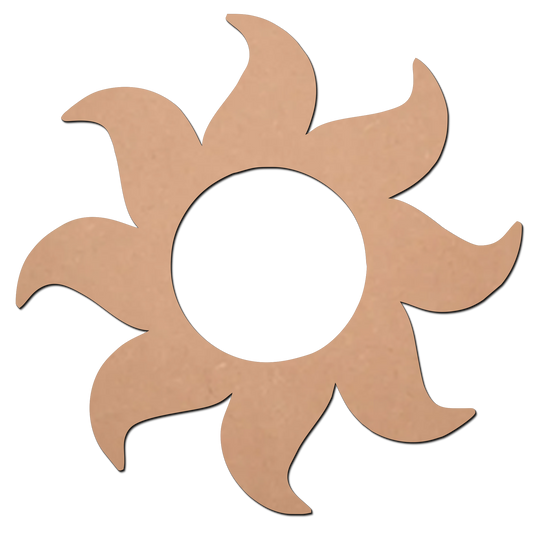 Sun 3 MDF Cutouts for Art and Craft Work / Craft Shapes