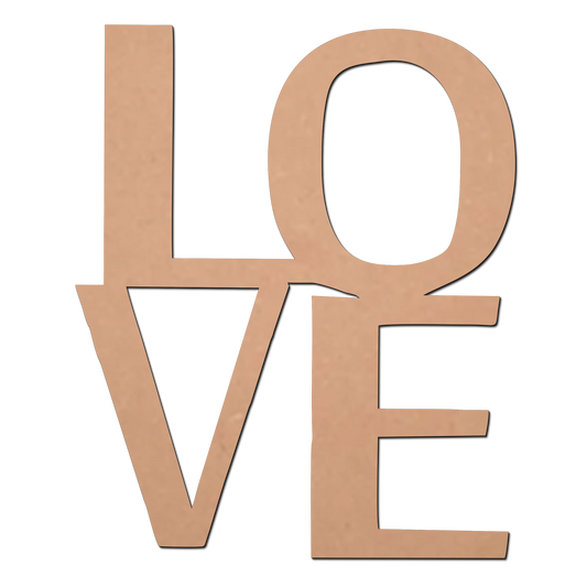 LOVE MDF Cutouts for Art and Craft Work / Craft Shapes