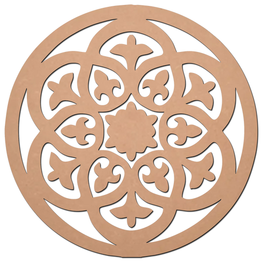 Cirlcle Art  MDF Cutouts for Art and Craft Work / Craft Shapes