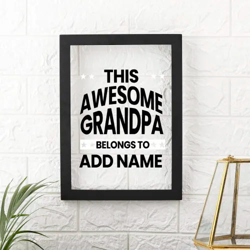 "Legendary Grandpa" Custom Acrylic Frame