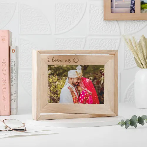 I Love You - Custom Rotating Photo Frame