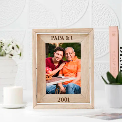 Dad and Me - Custom Rotating Frame