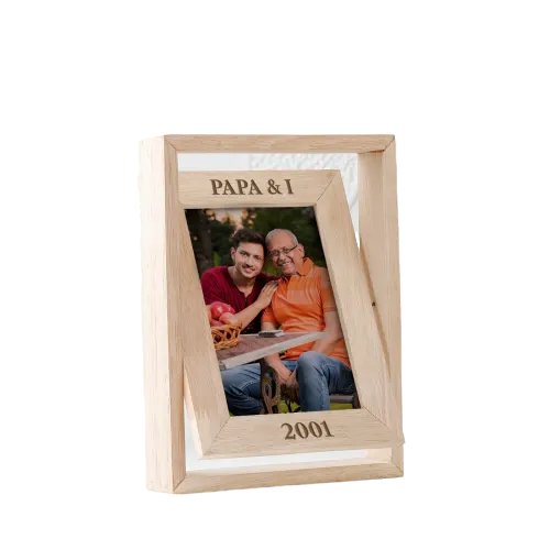 Dad and Me - Custom Rotating Frame