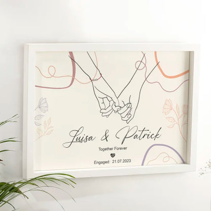 Personalized Acrylic Frame with Wooden Base