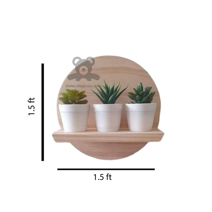 ShopTwiz Wooden Moon Decorative Stand for House