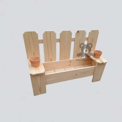 ShopTwiz Wooden Garden Bench Planter Box